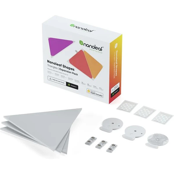 Nanoleaf Shapes Triangles Expansion Pack (3 ks) inteligentné modulárne osvetlenie - Inteligentné osvetlenie - Obrázok K453000501