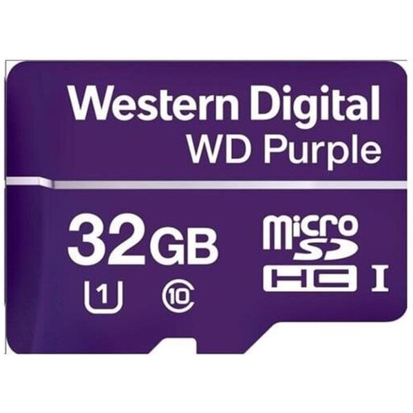 WD MicroSDHC karta 32GB Purple WDD032G1P0C Class 10, 16TBW