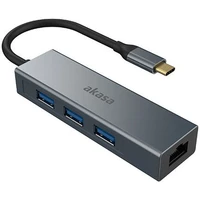 Akasa dokovacej stanice 4v1 USB 3.1 Type-C - Dokovacie stanice