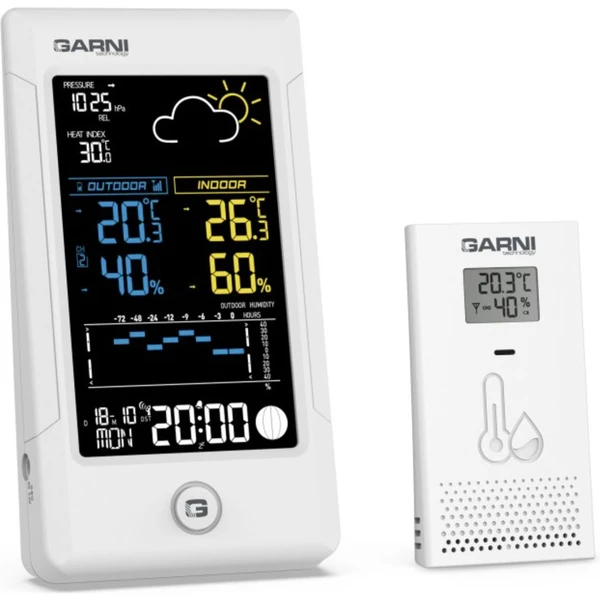 GARNI 615W Precise Meteorologická stanica biela - Meteorologické stanice - Obrázok K4D5000N01