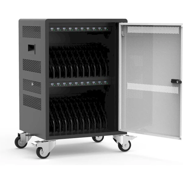 Port Naotic Charging Cabinet 20 nabíjacia skriňa s kolieskami pre 20 zariadení - Nabíjačky - Obrázok K58F000J01