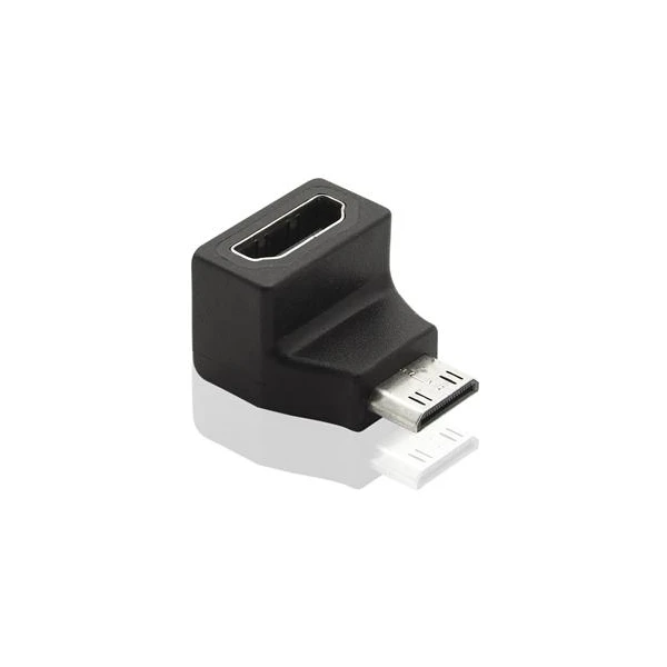 PremiumCord Mini HDMI/HDMI redukcia so zahnutým konektorom čierna - Káble a redukcie - Hlavný obrázok
