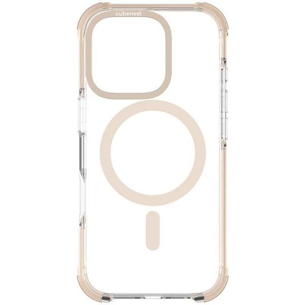 Cubenest MagPro Strong Guard kryt iPhone 16 Pro zlatý - Puzdra - Obrázok K5DF000L01