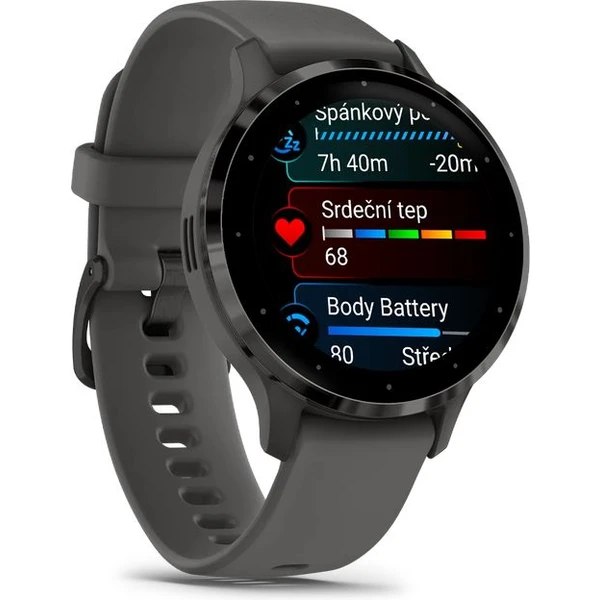 Garmin Venu 3S Slate/Gray Silicone Band (Ďalšia) - Inteligentné hodinky - Obrázok K5FA000601