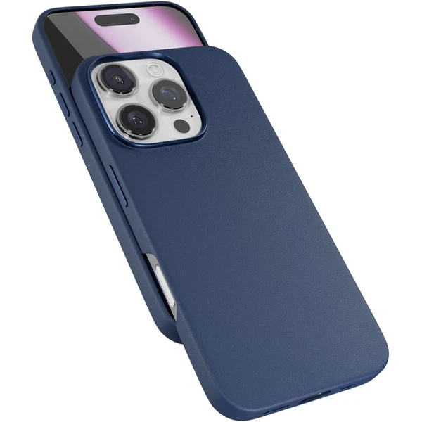Epico Mag+ Leather kryt pre iPhone 16 Pro Max modrá - Puzdra - Obrázok K5FA000K01
