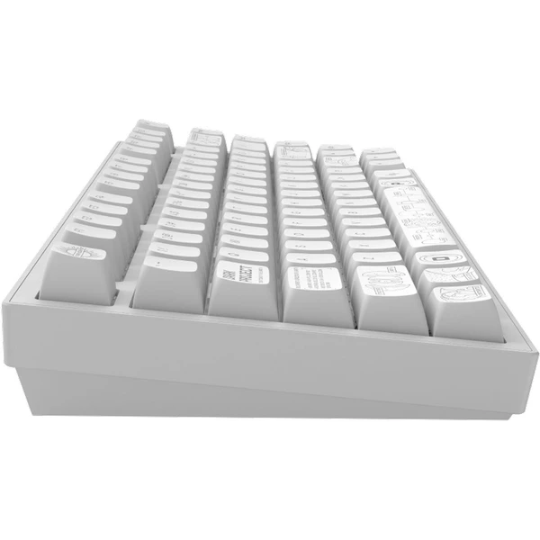 Dark Project ALU81A Terra Nova bezdrôtová mechanická klávesnica (US) biela - Klávesnice - Obrázok K5IA000O01
