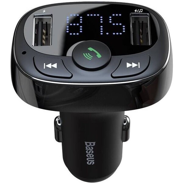 Baseus Bluetooth MP3 FM Transmiter s nabíjaním 2xUSB 3.4A čierny