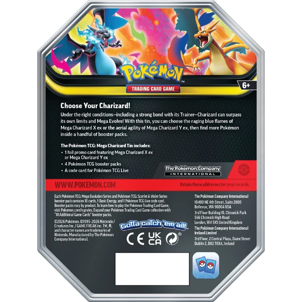 Pokémon TCG: Mega Charizard Tin - Pokémon karty - Obrázok K60R000K01