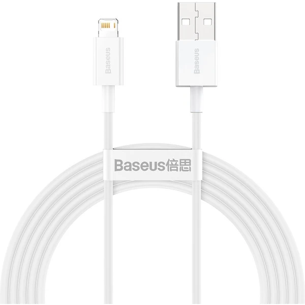 Baseus Superior USB-A/Lightning napájací kábel 2m biely - Káble a redukcie - Hlavný obrázok