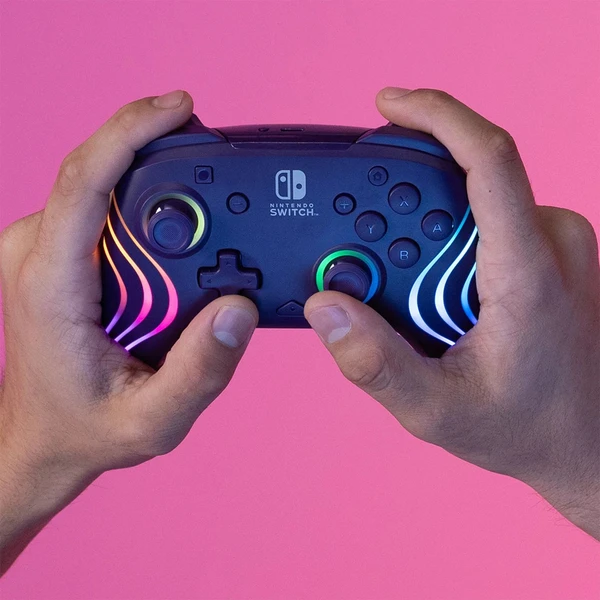 PDP bezdrôtový ovládač Afterglow Wave fialový (Switch) - Herné ovládače - Obrázok K6B6000O01