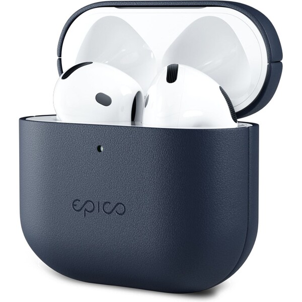 Epico kožený kryt pre Apple Airpods 4 modrý