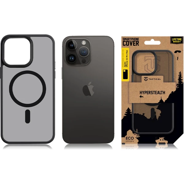 Tactical MagForce Hyperstealth kryt iPhone 14 Pro Max Asphalt - Puzdra - Obrázok K6G1000701