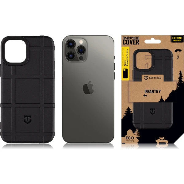 Tactical Infantry kryt Apple iPhone 12/12 Pre čierny - Puzdra - Obrázok K6O7G00101
