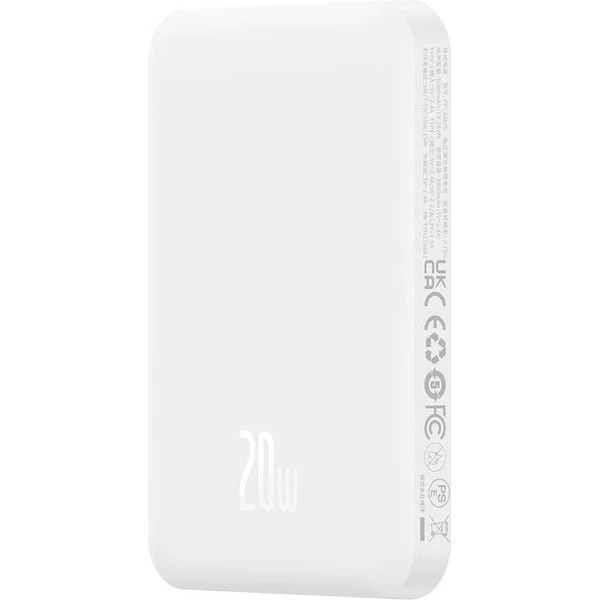 Baseus Power banka Mini s bezdrôtovým nabíjaním 5000 mAh 20W USB-C biela - Powerbanky - Hlavný obrázok
