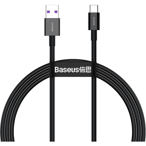 E-shop Baseus Superior USB-A/USB-C napájací kábel 66W 1m čierny