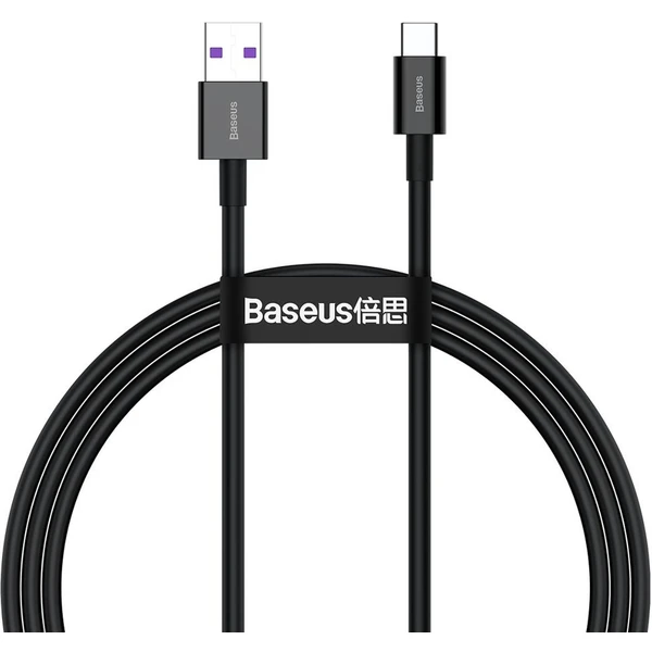 Baseus Superior USB-A/USB-C napájací kábel 66W 1m čierny - Káble a redukcie - Hlavný obrázok