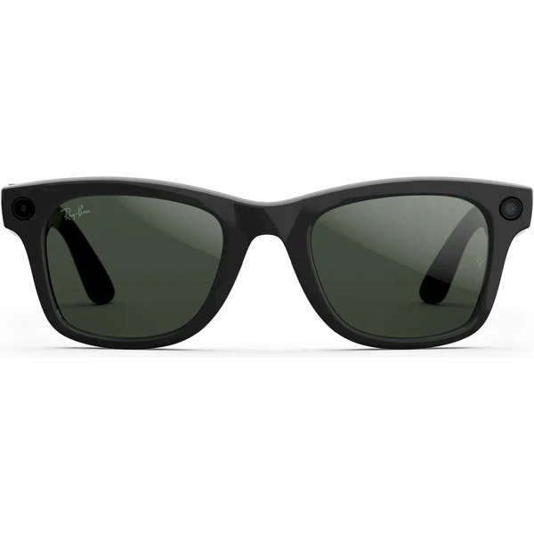 Meta RAY-BAN Wayfarer Gen2 (Veľké) chytré lesklé okuliare (zatemňovacie - číre/zelené) čierne - AR okuliare - Obrázok K7AJ000K01
