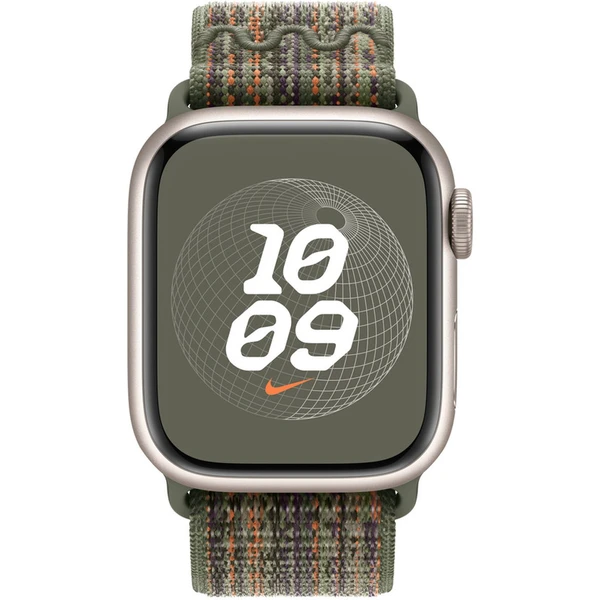 Apple Watch 41/40/38mm sekvojovo zelený / oranžový prevliekací športový remienok Nike - Remienky - Obrázok K7H5000701