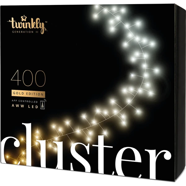 Twinkly Cluster Gold Edition šikovný reťaz so žiarovkami 400 ks - Svietidlá - Hlavný obrázok