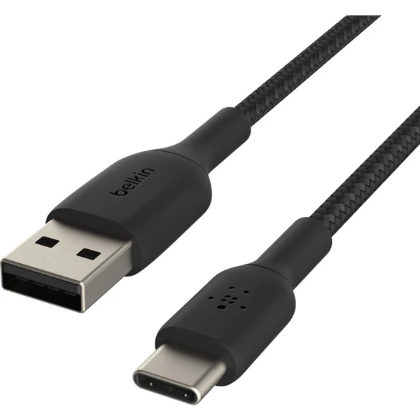 Belkin BOOST Charge opletený napájací kábel USB-C/USB-A 2m čierny - Káble a redukcie - Obrázok K8C9400301