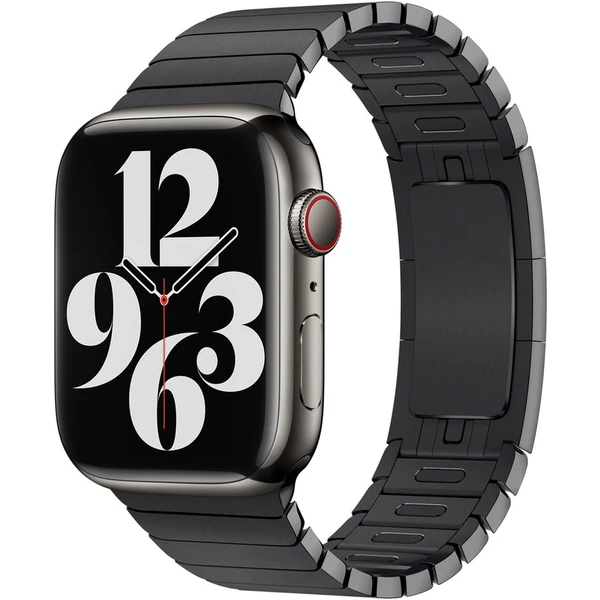 Apple Watch 49/45/44/42mm vesmírne čierny článkový ťah - Remienky - Hlavný obrázok