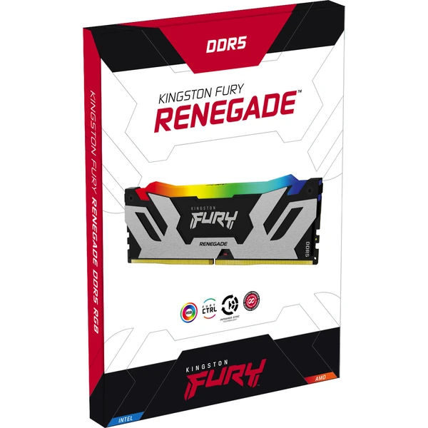 Kingston FURY Renegade RGB DDR5 32GB 6400MT/s CL32 DIMM (2x16GB) XMP - Operačné pamäte - Obrázok K8Y2700301