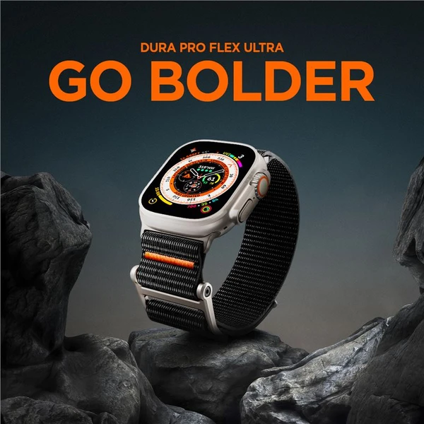 Spigen DuraPro Flex Ultra remienok Apple Watch 49/46/45/44/42mm čierny - Remienky - Obrázok K9N2000P01