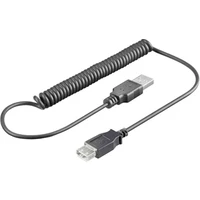 PremiumCord USB-A/USB-A predlžovací kábel skrútený 1,5m čierny - Káble a redukcie