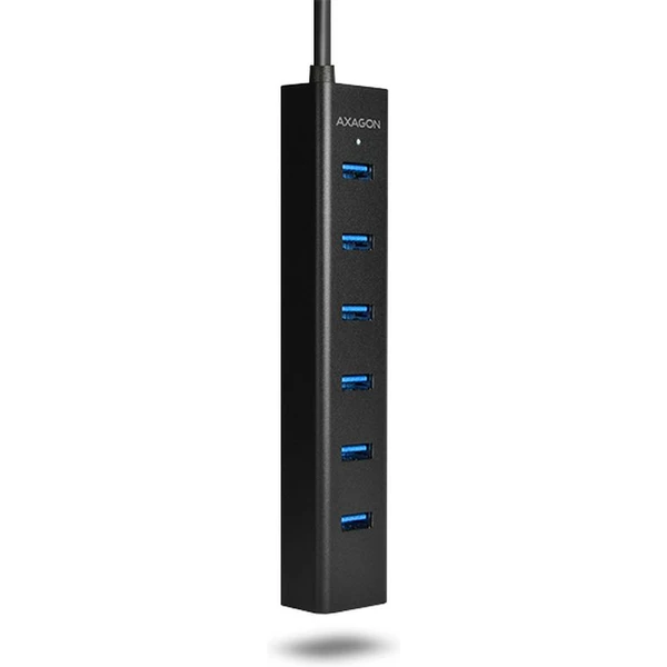 AXAGON HUESA7BP 7x USB3.0 ALU  - USB huby - Obrázok KA7HF00101