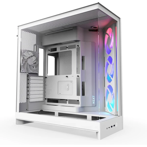 NZXT H9 Flow RGB biela - Počítačové skrine - Hlavný obrázok