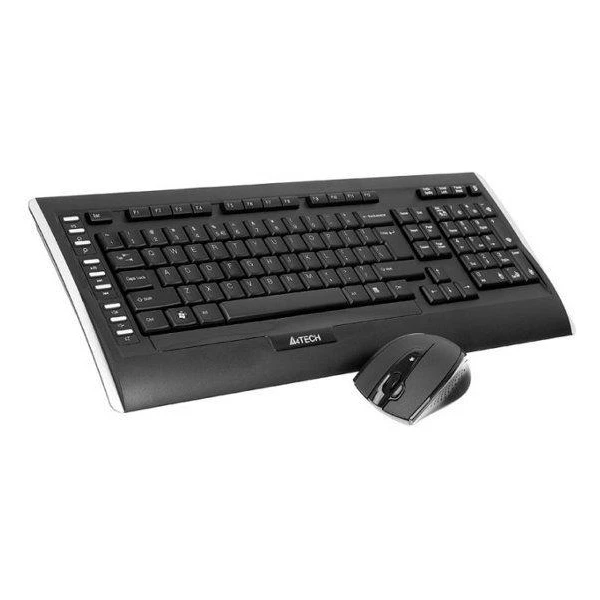 A4Tech 9300F CZ set bezdrôtovej klávesnice a myši čierny - Klávesnicové sety - Obrázok KACA300301