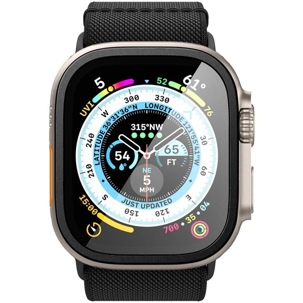 Spigen Glass tR Slim Pro 1 Balenie tvrdené sklo Apple Watch Ultra 49mm čierne - Ochranné fólie a sklo - Obrázok KAJA000601