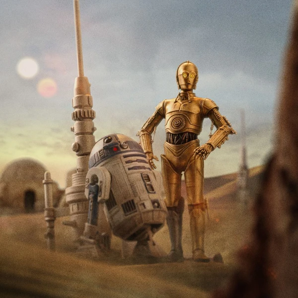 Soška Iron Studios Star Wars - C3-PO a R2-D2 Deluxe Art Scale 1/10 - Sochy a sošky - Obrázok KAX1000N01