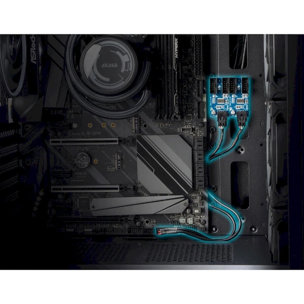 Akasa USB 2.0 interný HUB 1-4 - USB huby - Obrázok KBBJ000K01