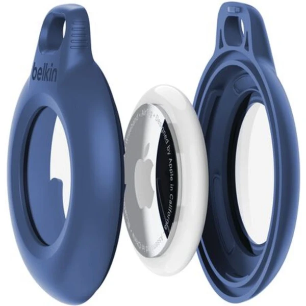 Belkin Secure Waterproof vodotesné puzdro na AirTag s krúžkom modré - Puzdra - Obrázok KBCF000O01