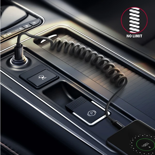 AXAGON TWISTER USB-C/USB-A napájací kábel 0,6 m čierny - Káble a redukcie - Obrázok KBD0700301
