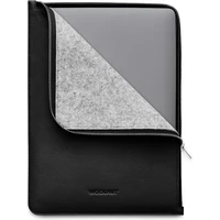 Woolnut Leather Folio kožené puzdro pre MacBook Air 13"/MacBook Pro 14"/MacBook Pro 13" čierne - Puzdra