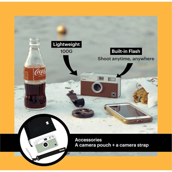 Kodak EKTAR H35 Half Frame fotoaparát čierny - Fotoaparáty - Obrázok KBO0000L01