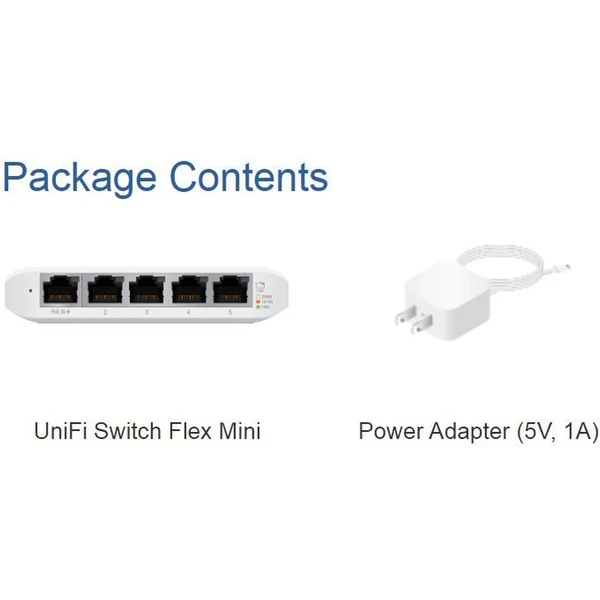 Ubiquiti UniFi Compact USW Flex Mini switch 5ks - Switche - Obrázok KBRA000N01