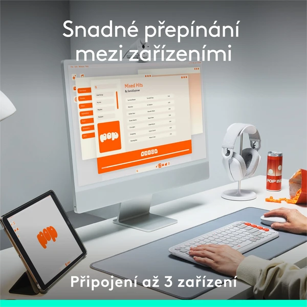 Logitech POP ICON KEYS (US) klávesnica ľaliová - Klávesnice - Obrázok KBU8000O01