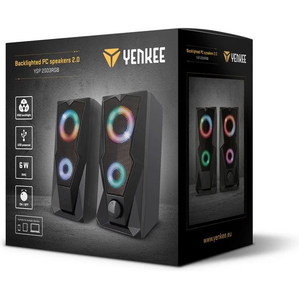 YENKEE YSP 2003RGB USB reproduktory 2.0 - Reproduktory - Obrázok KC30700301
