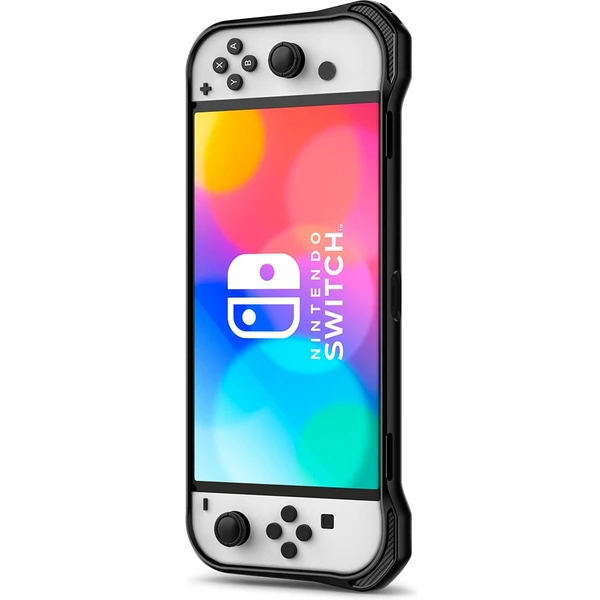 Spigen Rugged Armor ochranný kryt pre Nintendo Switch OLED čierny - Puzdra - Obrázok KCK4G00101