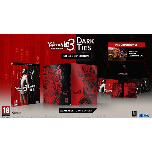 Yakuza Kiwami 3 & Dark Ties Steelbook Edition (PC) - Hry na PC - Obrázok KD9P000K01