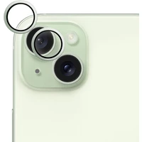 Epico hliníkové ochranné sklo na šošovky fotoaparátu pre iPhone 15 / 15 Plus zelená - Ochranné fólie a sklo