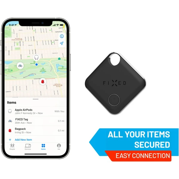 FIXED Tag Smart tracker s podporou Find My čierny - Lokátory - Obrázok KEUP100501