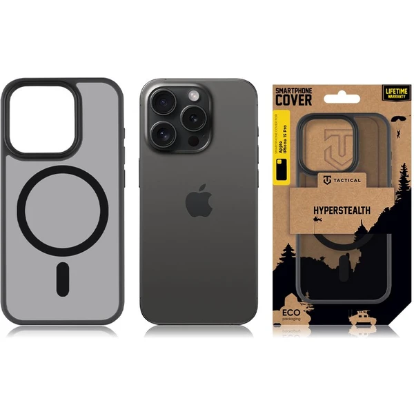 Tactical MagForce Hyperstealth kryt iPhone 15 Pre Asphalt - Puzdra - Obrázok KF59000601