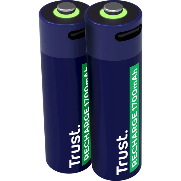 E-shop Trust USB-C dobíjacia batéria AA - 2ks
