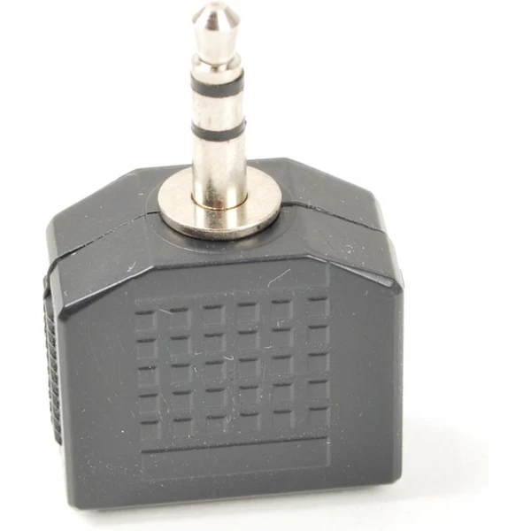 PremiumCord 3,5mm/2x 3,5mm redukcia čierna - Káble a redukcie - Obrázok KFTU000501