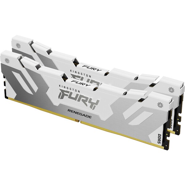 E-shop Kingston FURY Renegade White DDR5 32GB 6400MT/s CL32 DIMM (2x16GB) XMP