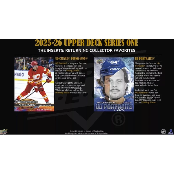 Hokejové karty 2025-26 Upper Deck Series 1 Hockey Hobby Balíček - Hokejové karty - Obrázok KG4K000K01